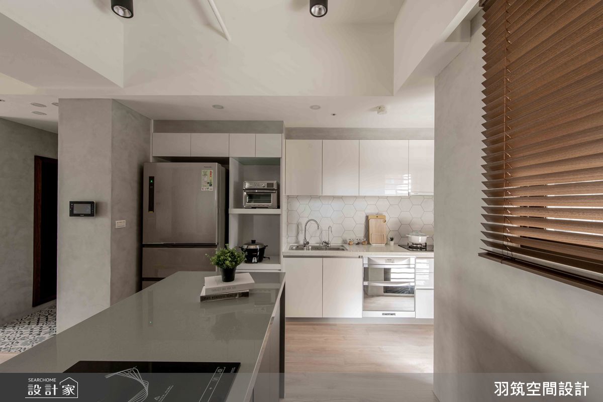22坪新成屋(5年以下)＿工業風廚房中島案例圖片＿羽筑空間設計＿羽筑_37Sunny Q之8