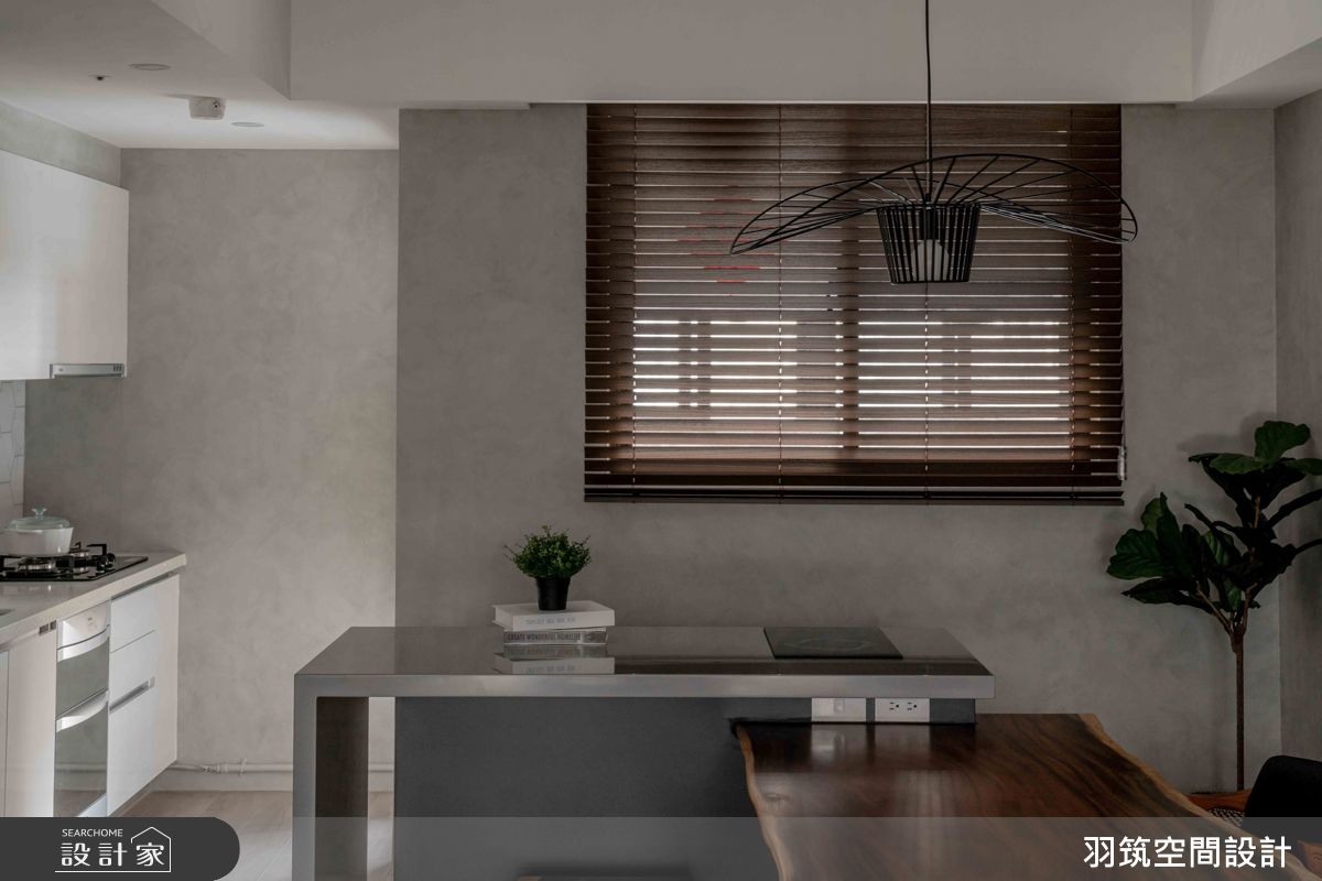 22坪新成屋(5年以下)＿工業風餐廳廚房中島案例圖片＿羽筑空間設計＿羽筑_37Sunny Q之11
