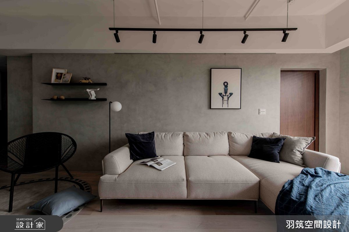 22坪新成屋(5年以下)＿工業風客廳案例圖片＿羽筑空間設計＿羽筑_37Sunny Q之12