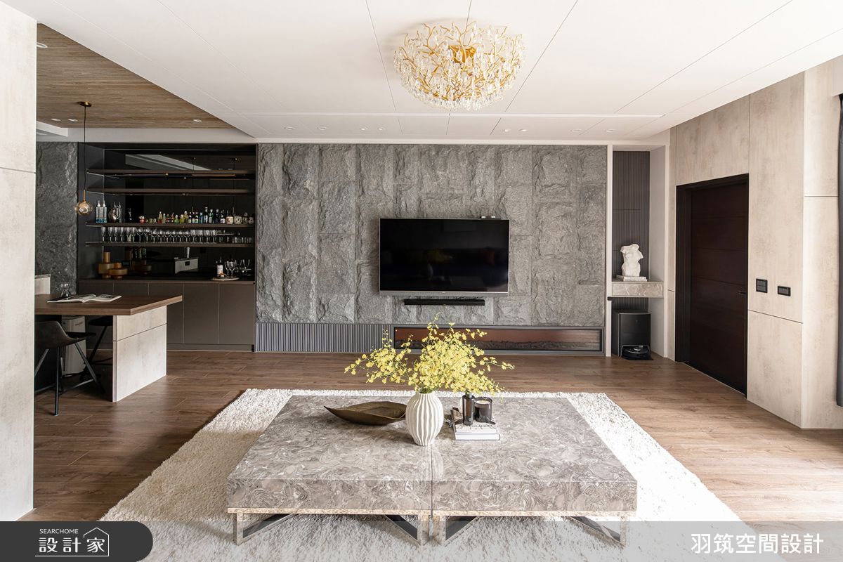 95坪毛胚屋＿現代風客廳餐廳案例圖片＿羽筑空間設計＿羽筑_39富山春之3
