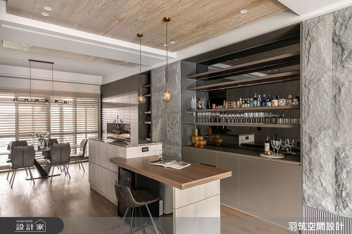 95坪毛胚屋＿現代風餐廳廚房中島案例圖片＿羽筑空間設計＿羽筑_39富山春之4