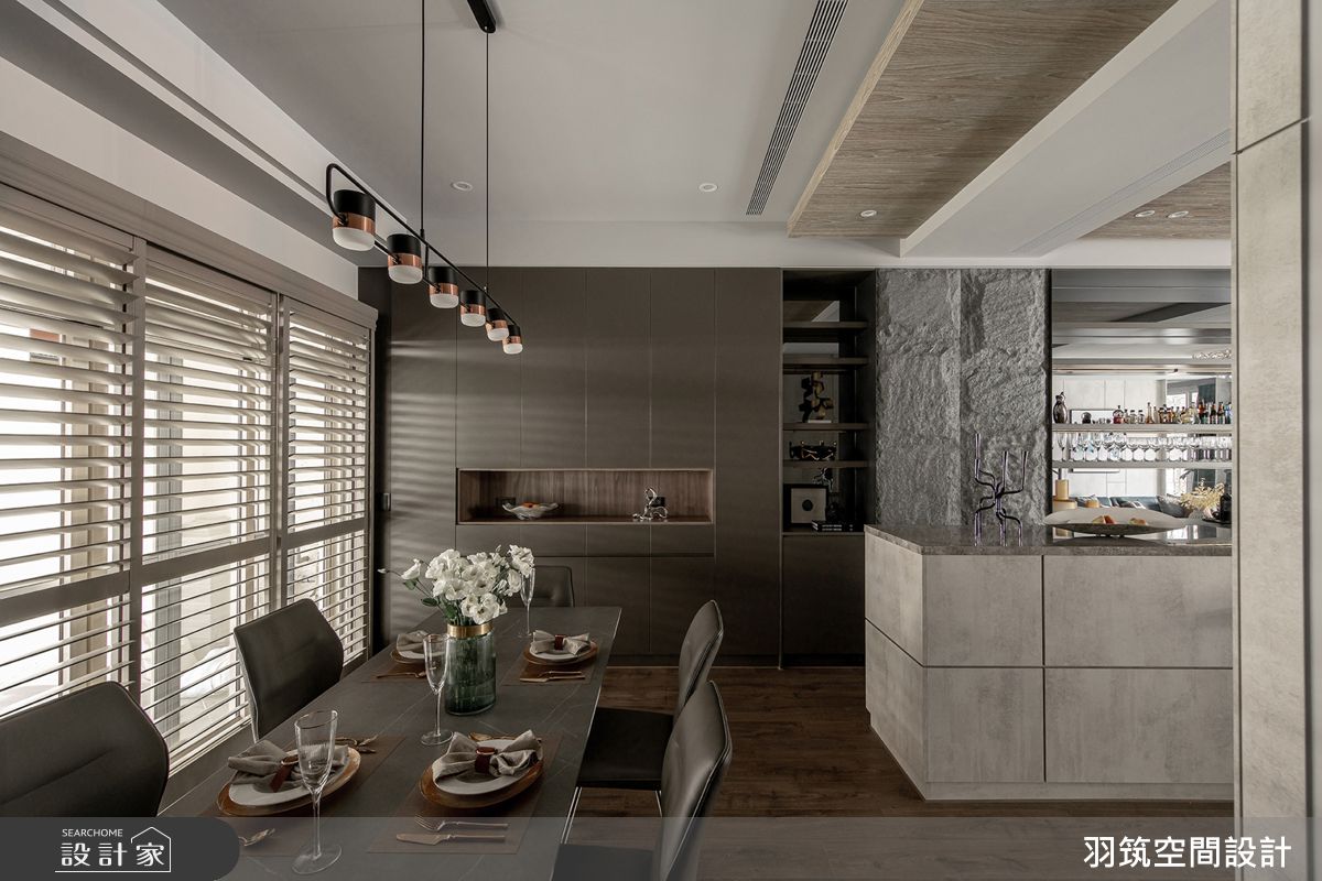 95坪毛胚屋＿現代風餐廳中島案例圖片＿羽筑空間設計＿羽筑_39富山春之7