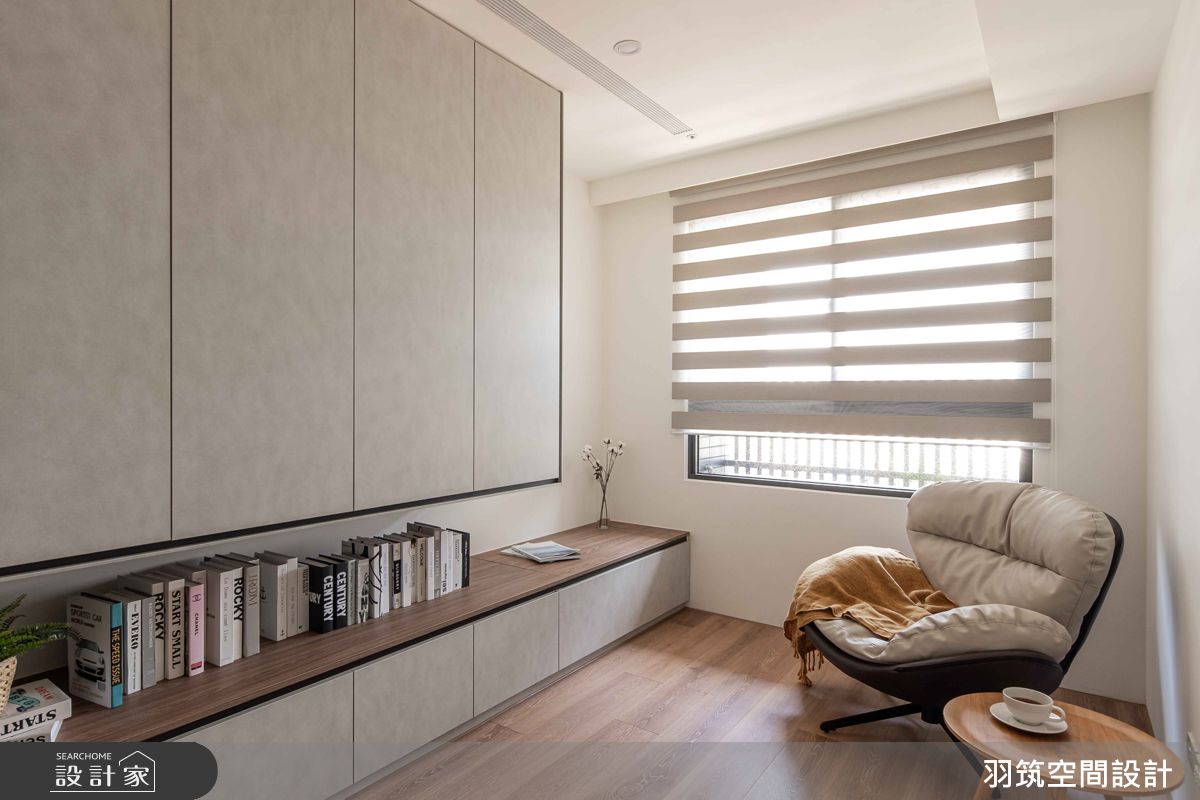 19坪新成屋(5年以下)＿混搭風書房案例圖片＿羽筑空間設計＿羽筑_40築之細道之12