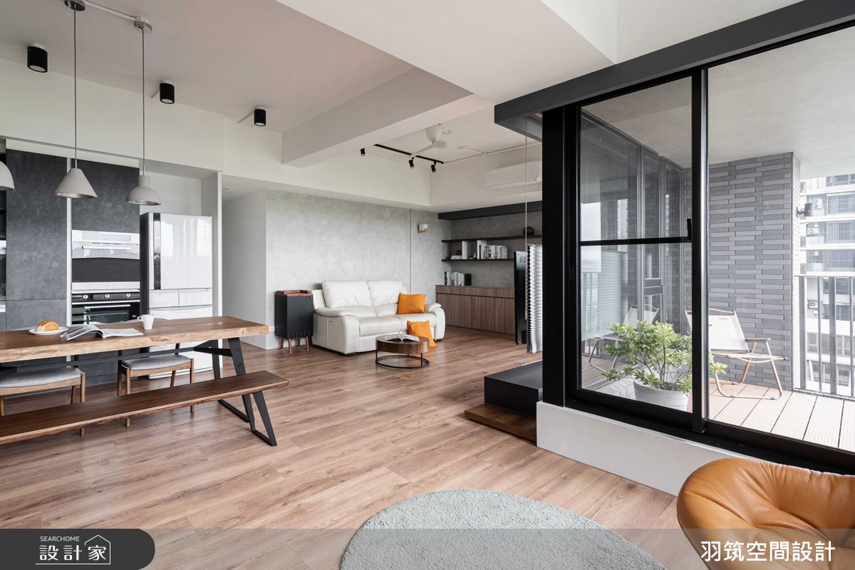 34坪新成屋(5年以下)＿工業風客廳餐廳案例圖片＿羽筑空間設計＿羽筑_41大硯River X之13