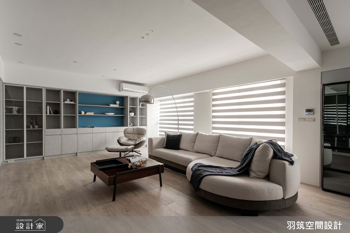 45坪老屋(16~30年)＿現代風客廳案例圖片＿羽筑空間設計＿羽筑_43椰城之4