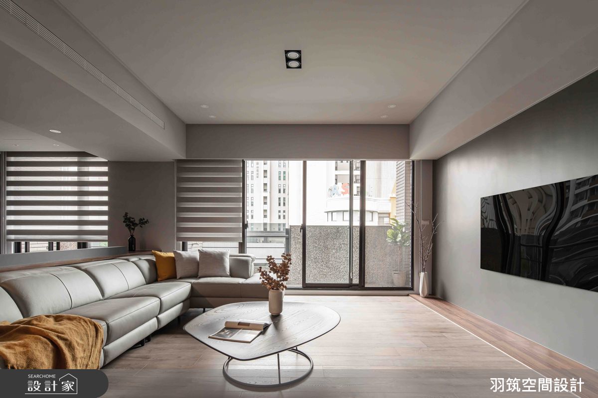 34坪中古屋(5~15年)＿現代風客廳陽台案例圖片＿羽筑空間設計＿羽筑_58坤山鼎峰之1