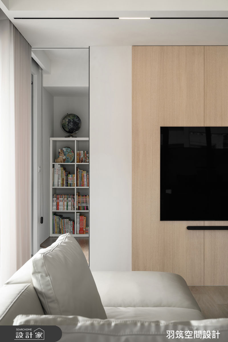 41坪新成屋(5年以下)＿現代風客廳案例圖片＿羽筑空間設計＿羽筑_69椰林唯吾-居心所之25