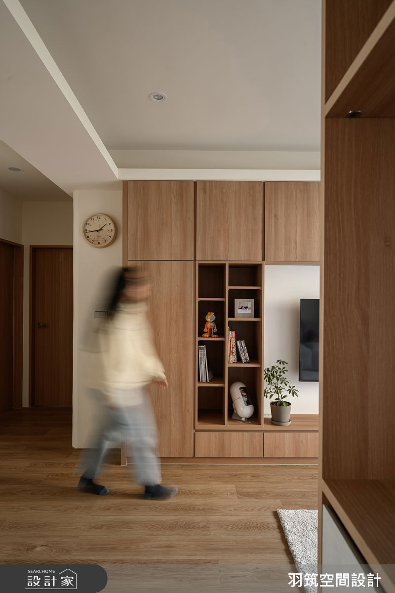25坪中古屋(5~15年)＿日式無印風客廳案例圖片＿羽筑空間設計＿羽筑_83萬美社區-生活藍圖之2
