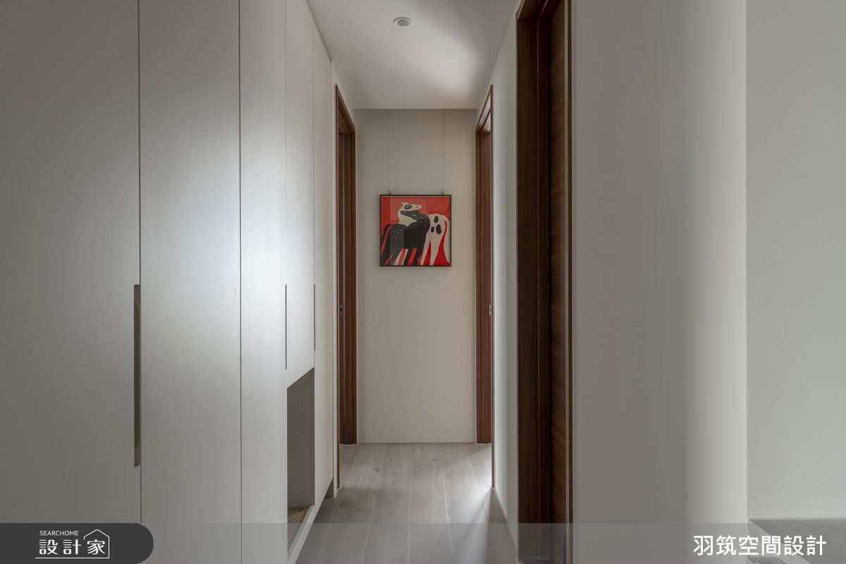24坪新成屋(5年以下)＿現代風走廊案例圖片＿羽筑空間設計＿羽筑_90大景首席-冉冉澄境之12