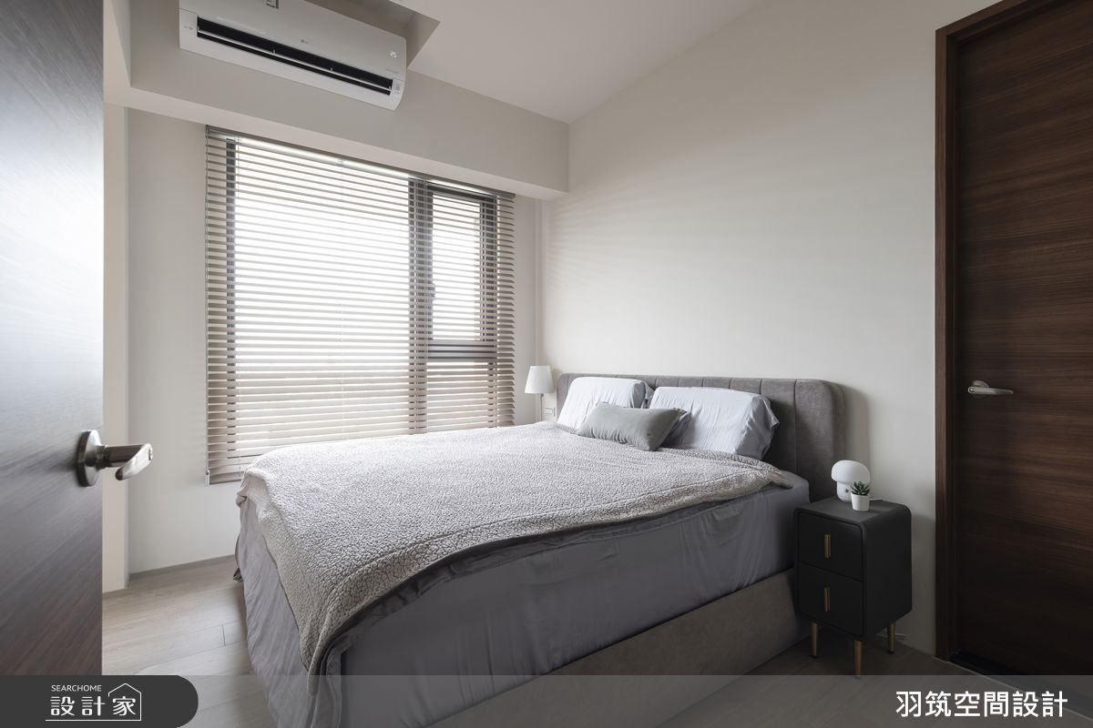 24坪新成屋(5年以下)＿現代風臥室案例圖片＿羽筑空間設計＿羽筑_90大景首席-冉冉澄境之13