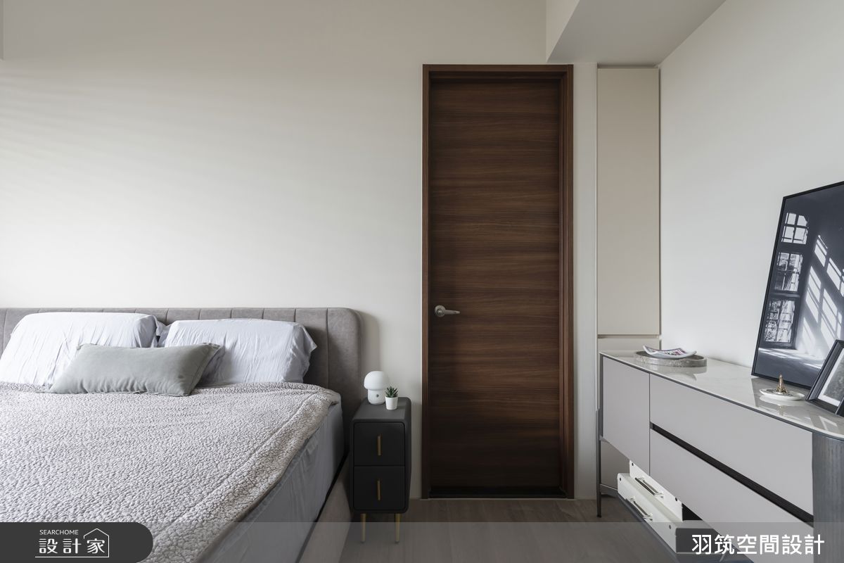24坪新成屋(5年以下)＿現代風臥室案例圖片＿羽筑空間設計＿羽筑_90大景首席-冉冉澄境之14