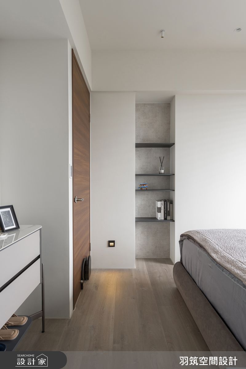 24坪新成屋(5年以下)＿現代風臥室案例圖片＿羽筑空間設計＿羽筑_90大景首席-冉冉澄境之15