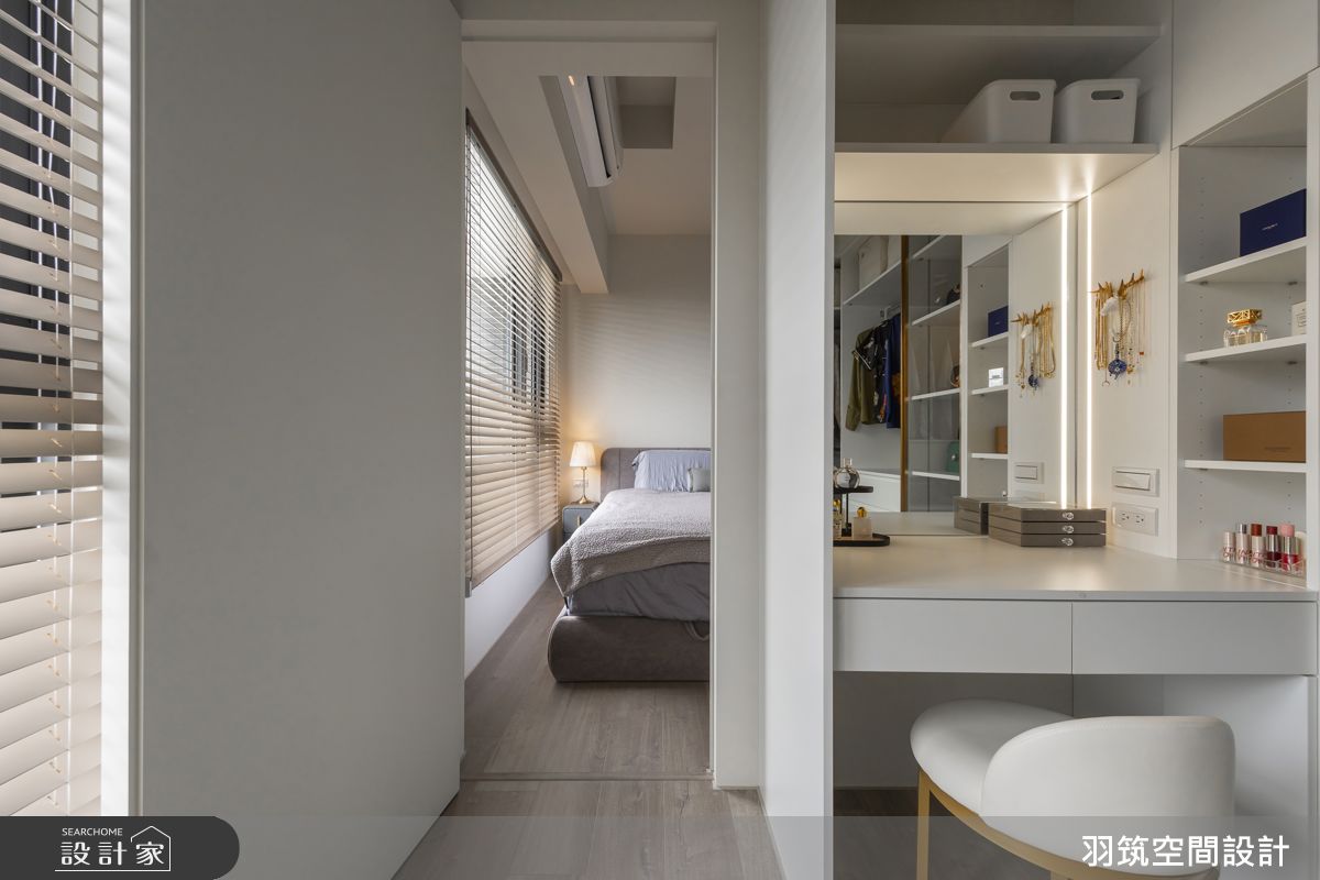 24坪新成屋(5年以下)＿現代風臥室案例圖片＿羽筑空間設計＿羽筑_90大景首席-冉冉澄境之17