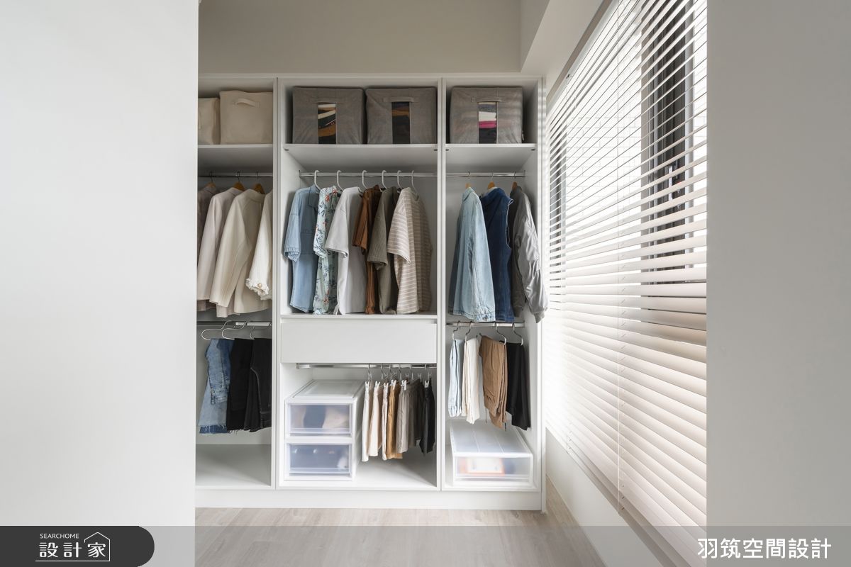 24坪新成屋(5年以下)＿現代風更衣間案例圖片＿羽筑空間設計＿羽筑_90大景首席-冉冉澄境之19