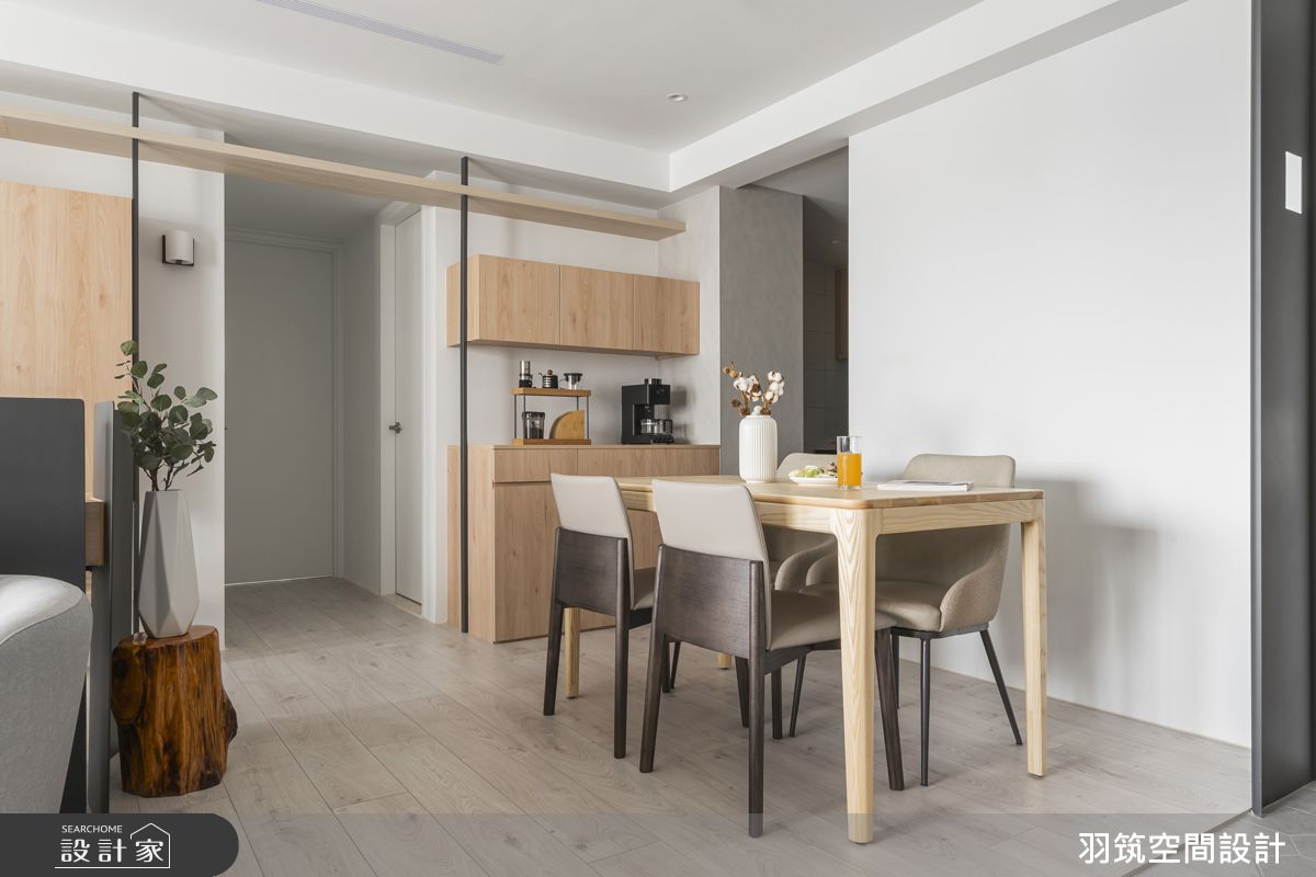 23坪預售屋＿現代風餐廳案例圖片＿羽筑空間設計＿羽筑_91TECH PARK-拾光書頁之6