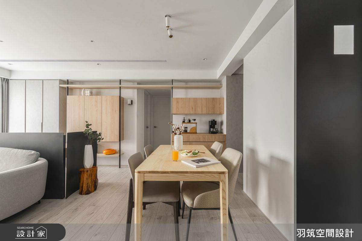 23坪預售屋＿現代風餐廳案例圖片＿羽筑空間設計＿羽筑_91TECH PARK-拾光書頁之7