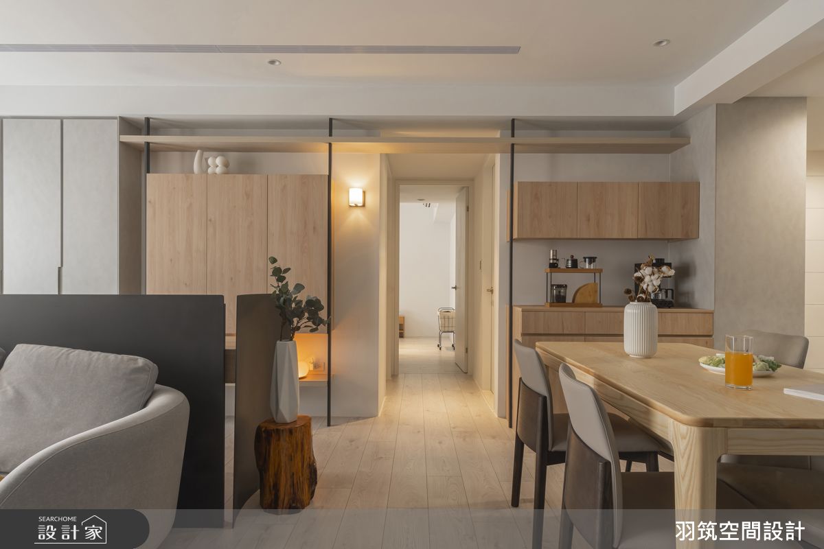 23坪預售屋＿現代風餐廳走廊案例圖片＿羽筑空間設計＿羽筑_91TECH PARK-拾光書頁之8