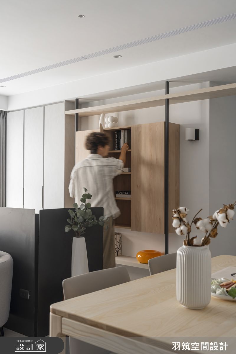 23坪預售屋＿現代風餐廳書房案例圖片＿羽筑空間設計＿羽筑_91TECH PARK-拾光書頁之16