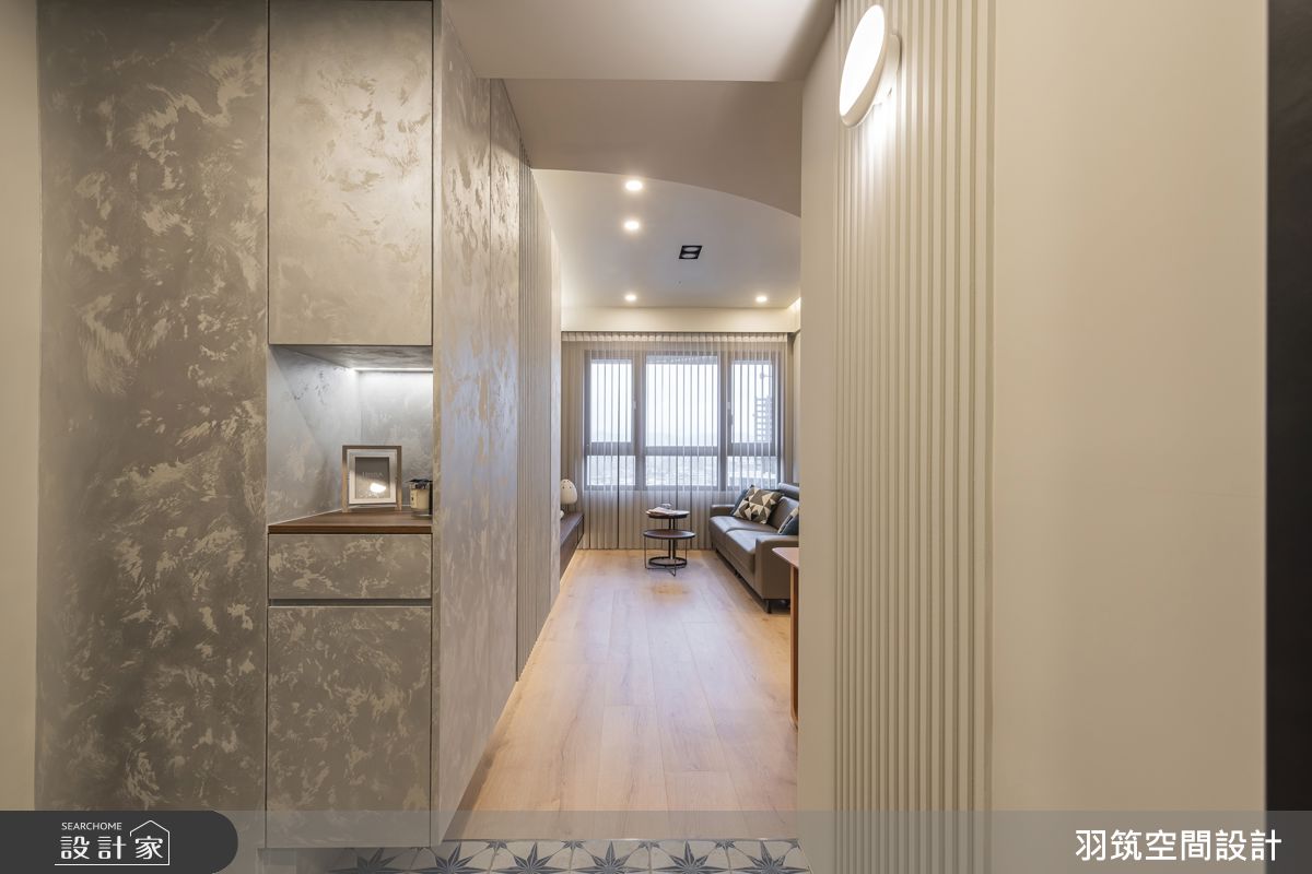 17坪新成屋(5年以下)＿現代風玄關客廳案例圖片＿羽筑空間設計＿羽筑_96伏光輕寓之3