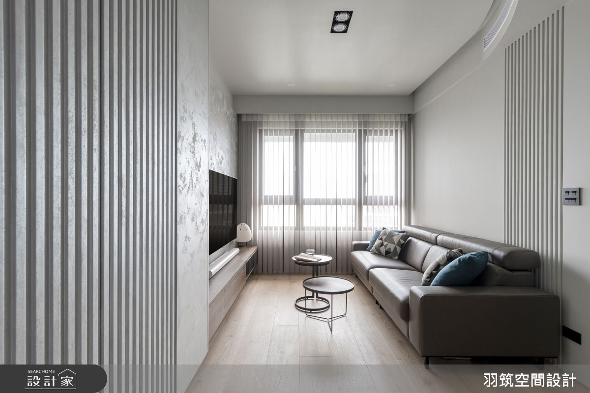 17坪新成屋(5年以下)＿現代風客廳案例圖片＿羽筑空間設計＿羽筑_96伏光輕寓之4