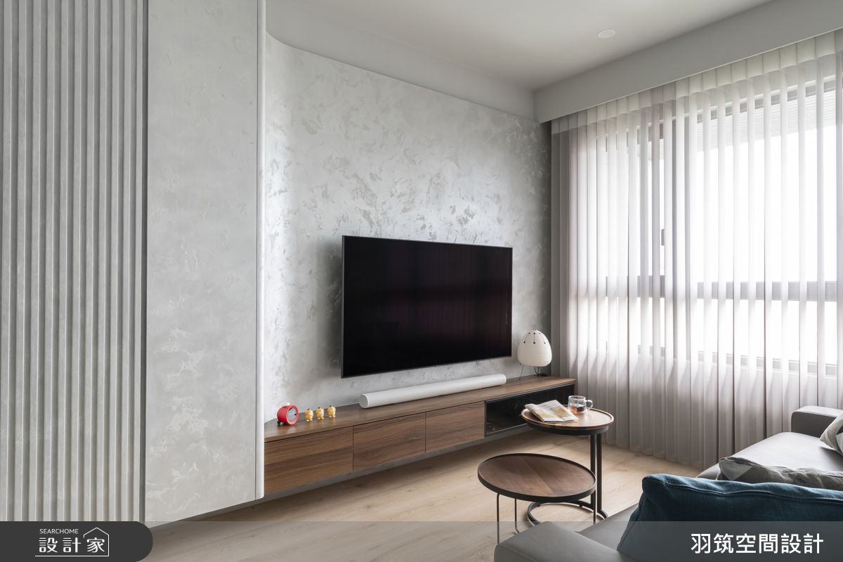 17坪新成屋(5年以下)＿現代風客廳案例圖片＿羽筑空間設計＿羽筑_96伏光輕寓之5