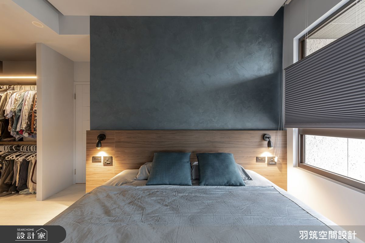 17坪新成屋(5年以下)＿現代風臥室案例圖片＿羽筑空間設計＿羽筑_96伏光輕寓之15