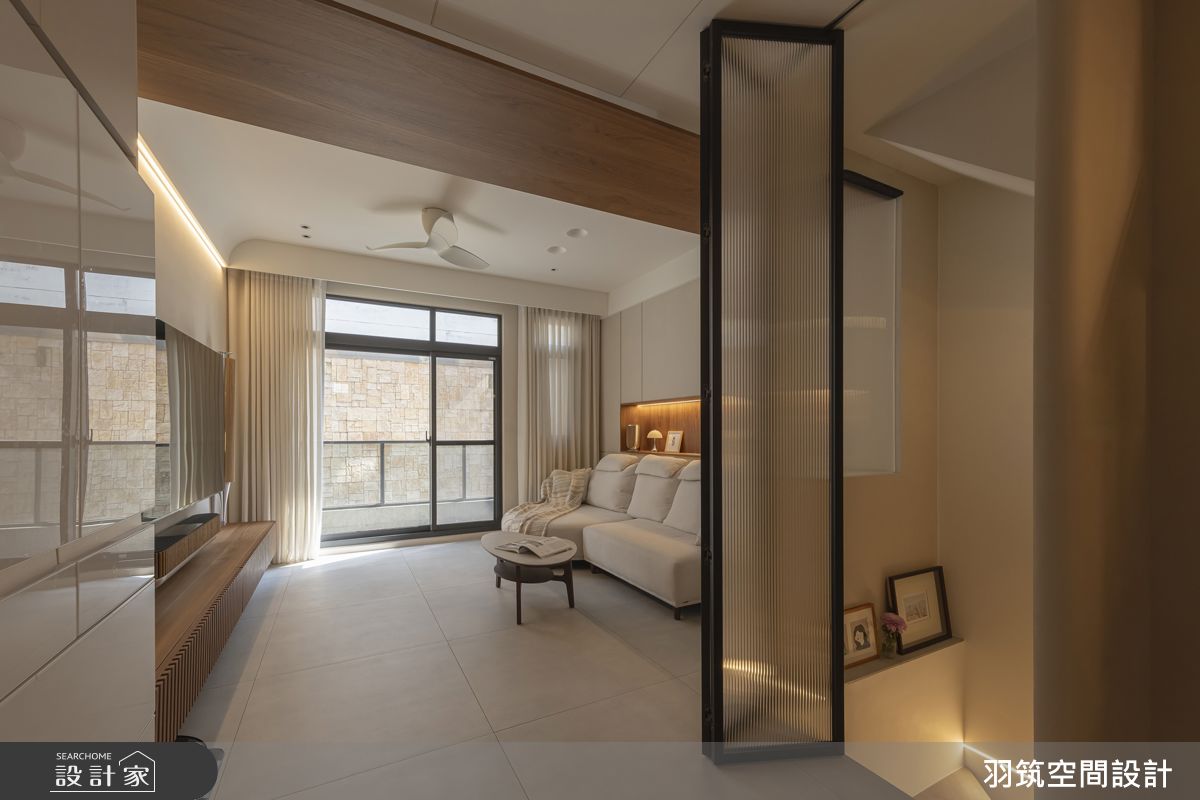 21坪新成屋(5年以下)＿日式無印風客廳案例圖片＿羽筑空間設計＿羽筑_97宸園拾貳家-心安之所之2