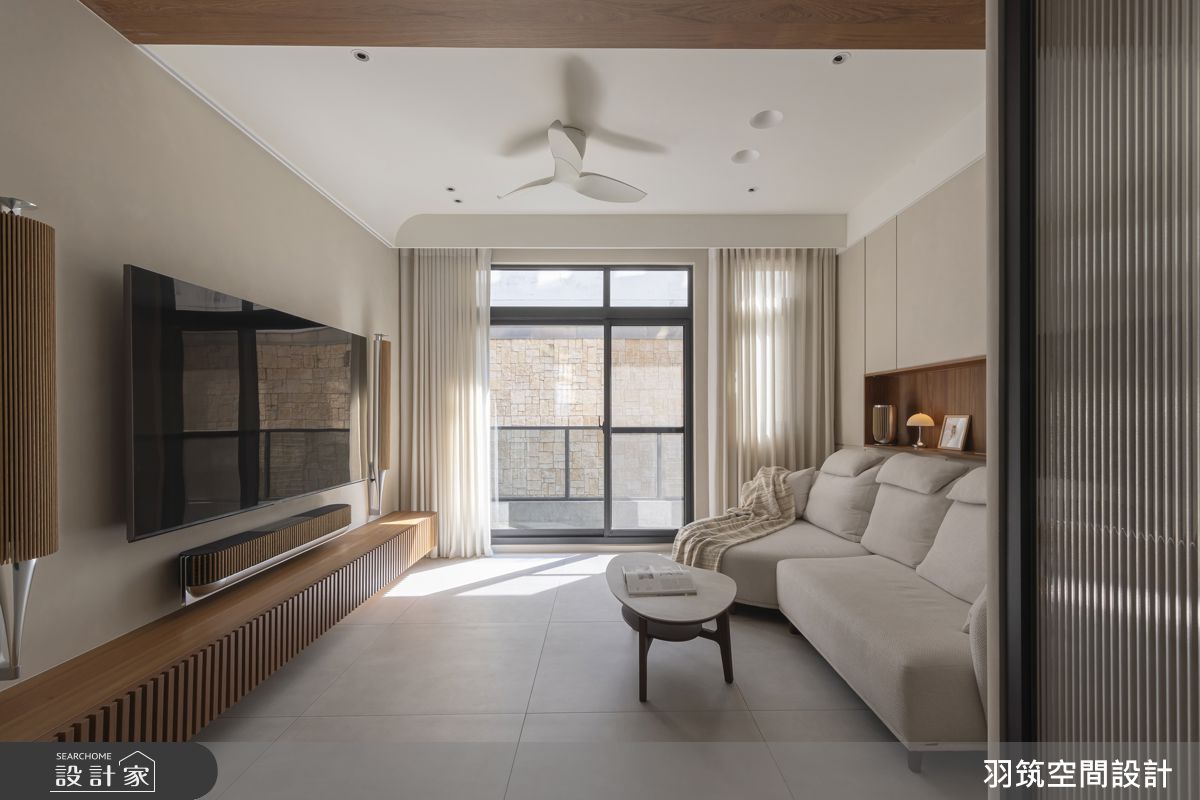 21坪新成屋(5年以下)＿日式無印風客廳案例圖片＿羽筑空間設計＿羽筑_97宸園拾貳家-心安之所之3