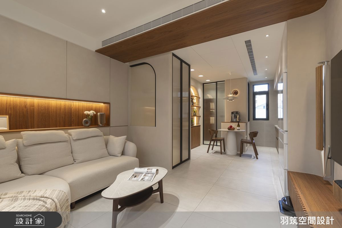21坪新成屋(5年以下)＿日式無印風客廳餐廳案例圖片＿羽筑空間設計＿羽筑_97宸園拾貳家-心安之所之8