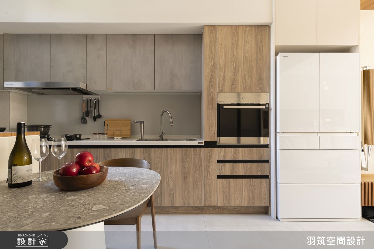 21坪新成屋(5年以下)＿日式無印風餐廳廚房案例圖片＿羽筑空間設計＿羽筑_97宸園拾貳家-心安之所之10
