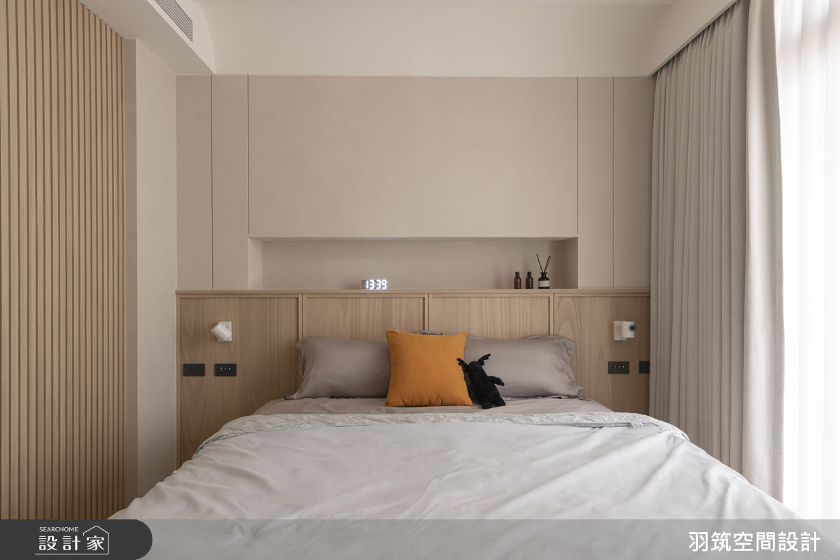 21坪新成屋(5年以下)＿日式無印風臥室案例圖片＿羽筑空間設計＿羽筑_97宸園拾貳家-心安之所之14