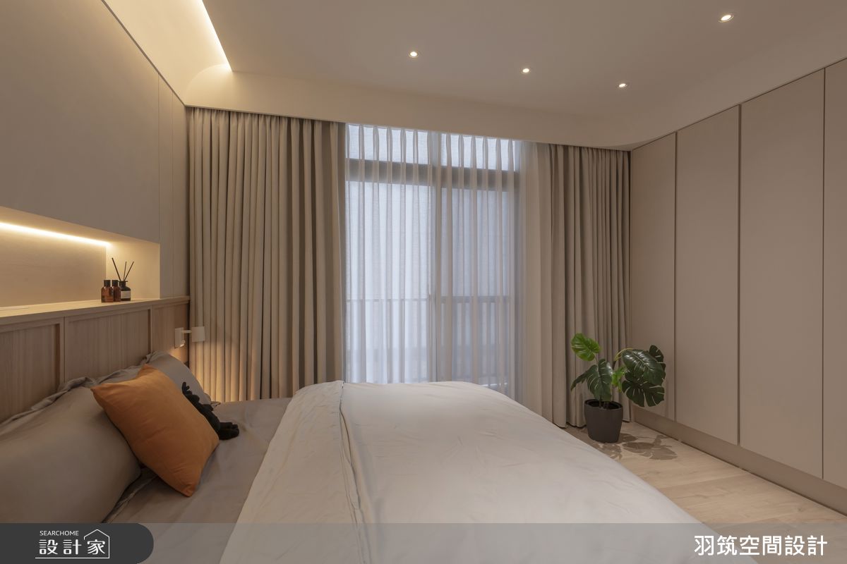 21坪新成屋(5年以下)＿日式無印風臥室案例圖片＿羽筑空間設計＿羽筑_97宸園拾貳家-心安之所之19