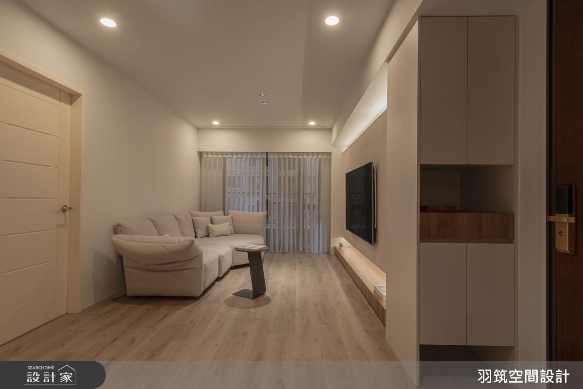 24坪預售屋＿現代風客廳案例圖片＿羽筑空間設計＿羽筑_102宜雄絢耀 -淺籟靜域之2