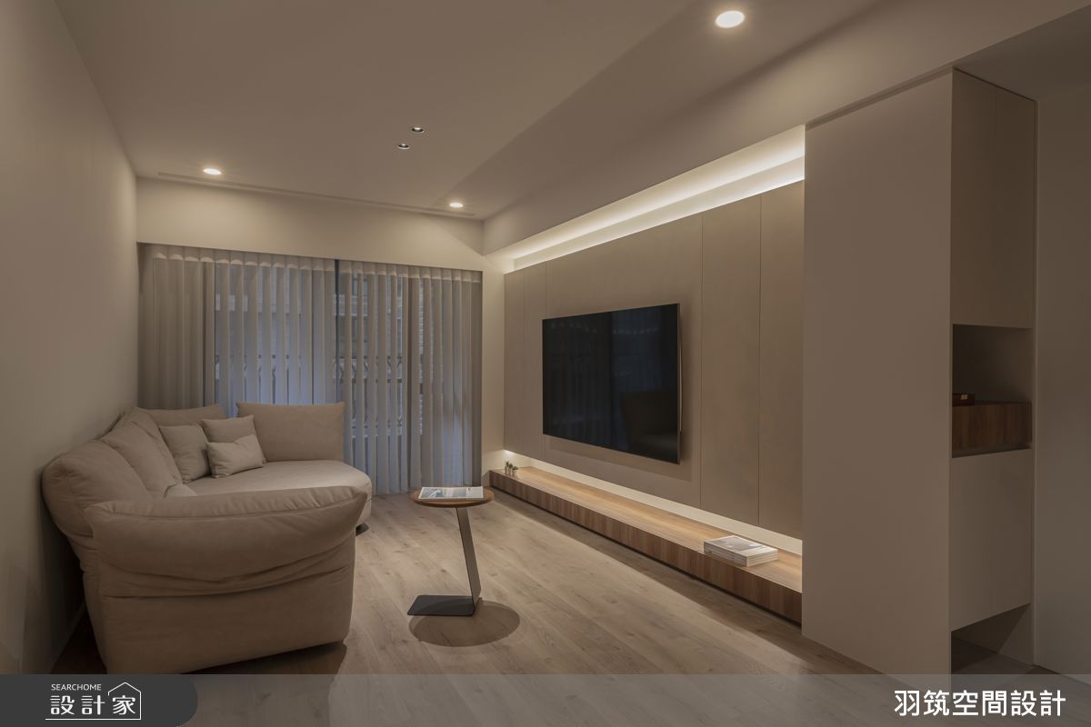24坪預售屋＿現代風客廳案例圖片＿羽筑空間設計＿羽筑_102宜雄絢耀 -淺籟靜域之3