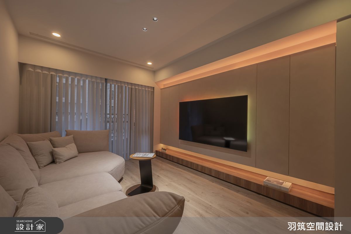 24坪預售屋＿現代風客廳案例圖片＿羽筑空間設計＿羽筑_102宜雄絢耀 -淺籟靜域之4