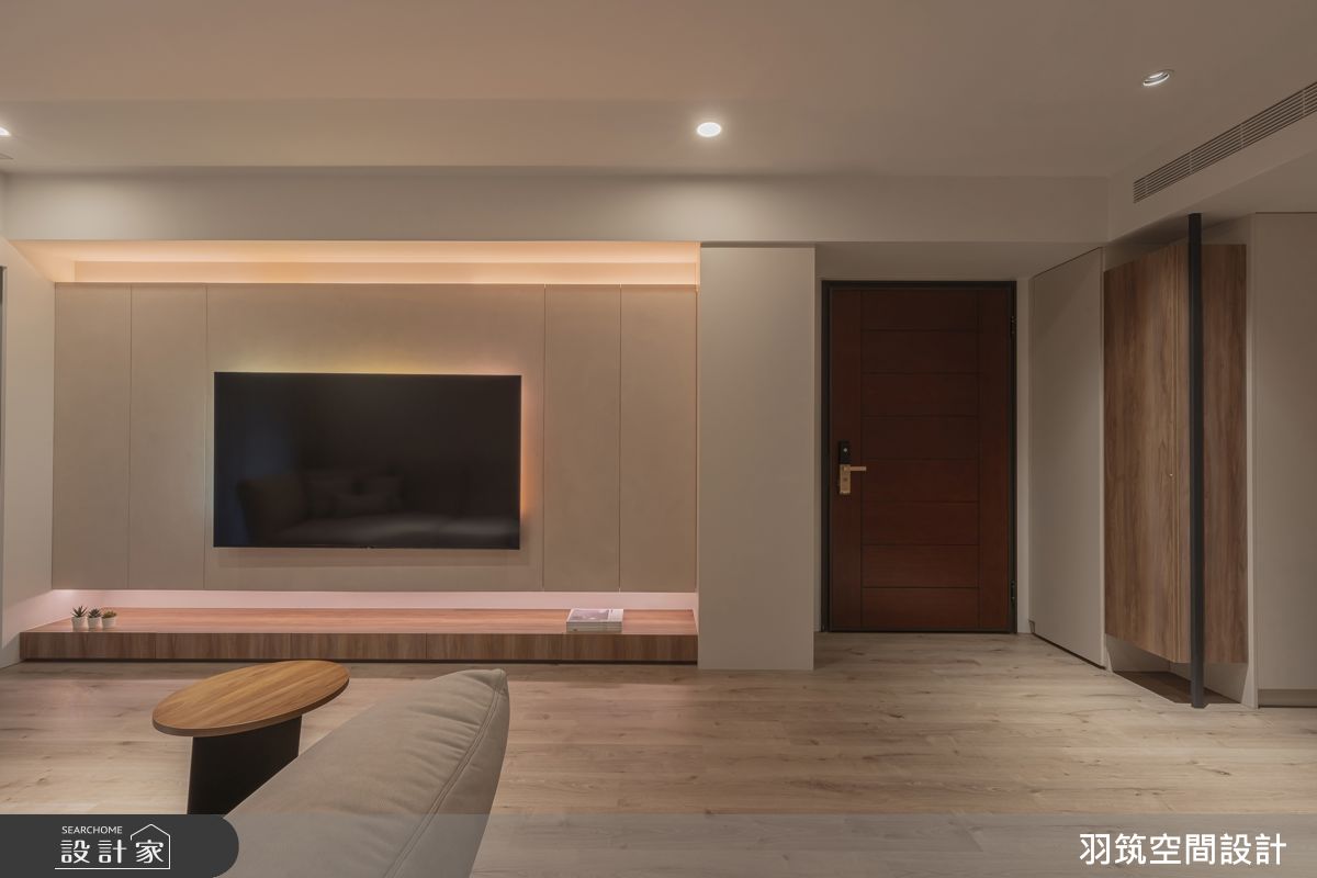 24坪預售屋＿現代風客廳案例圖片＿羽筑空間設計＿羽筑_102宜雄絢耀 -淺籟靜域之5