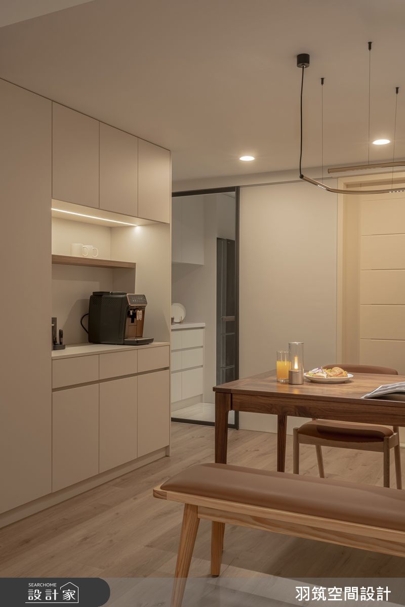24坪預售屋＿現代風餐廳廚房案例圖片＿羽筑空間設計＿羽筑_102宜雄絢耀 -淺籟靜域之8