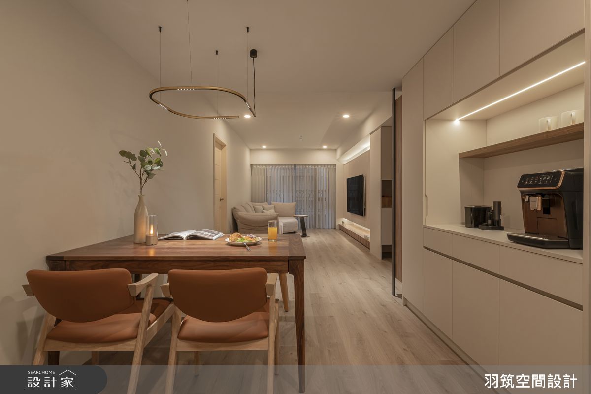24坪預售屋＿現代風客廳餐廳案例圖片＿羽筑空間設計＿羽筑_102宜雄絢耀 -淺籟靜域之11