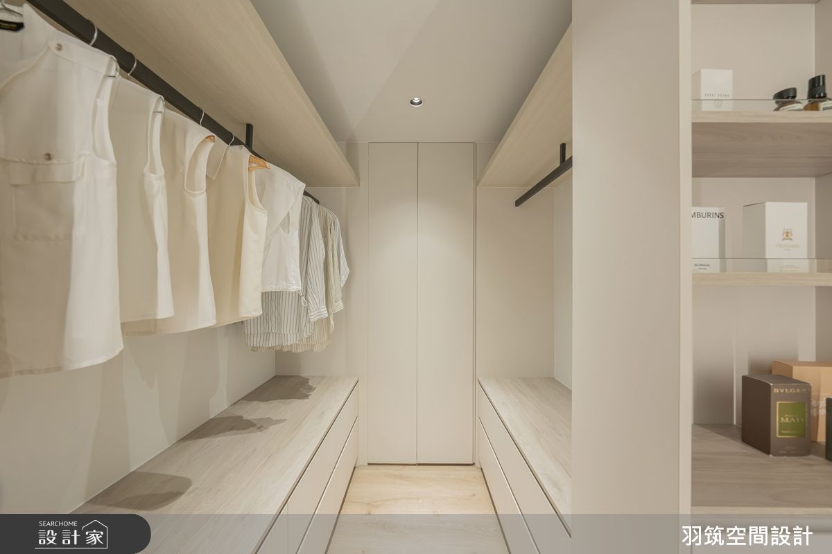 24坪預售屋＿現代風更衣間案例圖片＿羽筑空間設計＿羽筑_102宜雄絢耀 -淺籟靜域之16