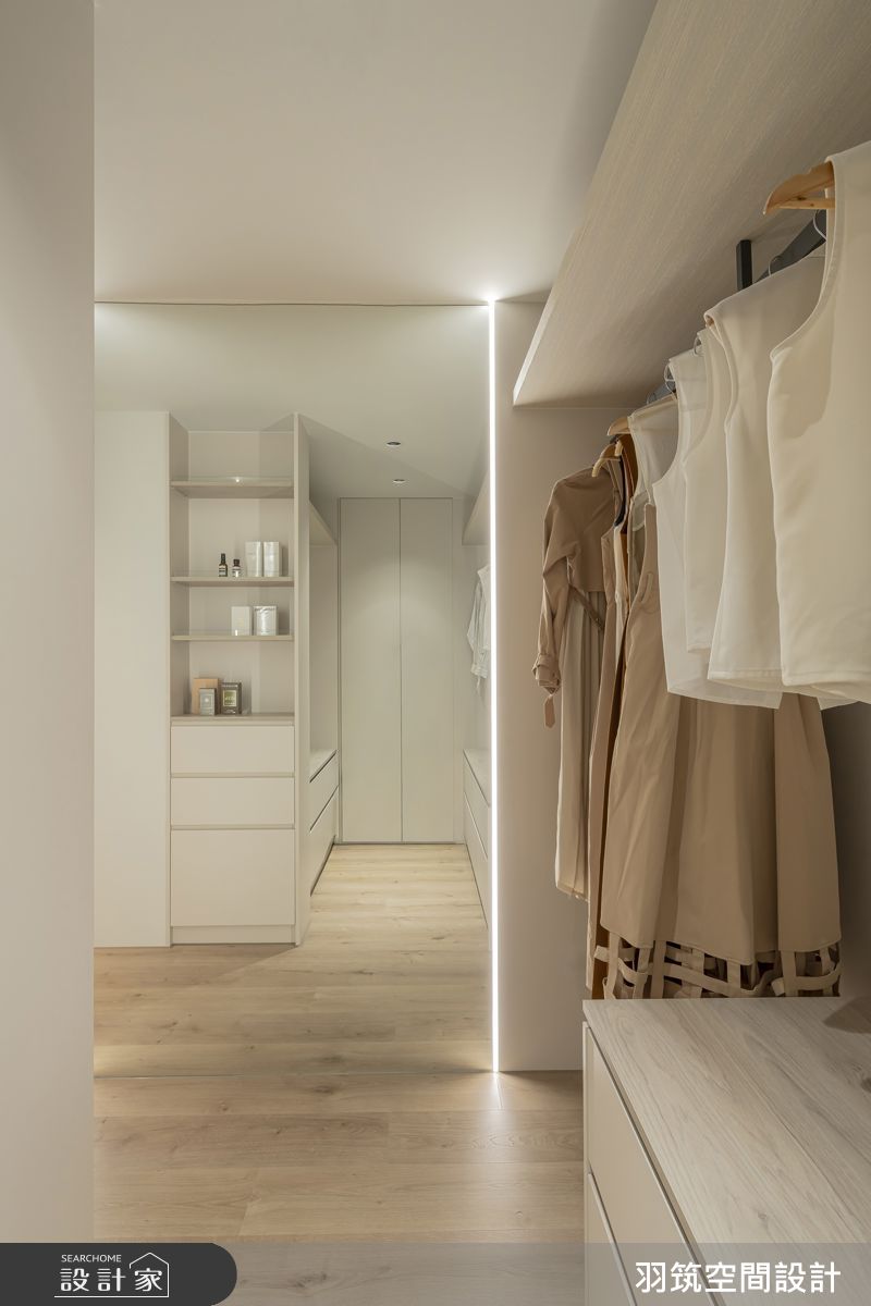 24坪預售屋＿現代風更衣間案例圖片＿羽筑空間設計＿羽筑_102宜雄絢耀 -淺籟靜域之17