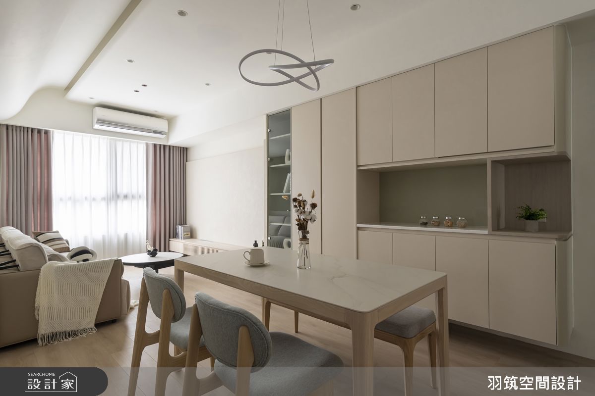 22坪新成屋(5年以下)＿現代風客廳餐廳案例圖片＿羽筑空間設計＿羽筑_103 上禾旺 - 暖煦若芽之3