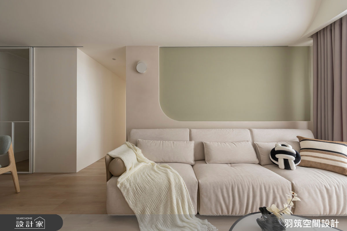 22坪新成屋(5年以下)＿現代風客廳案例圖片＿羽筑空間設計＿羽筑_103 上禾旺 - 暖煦若芽之6
