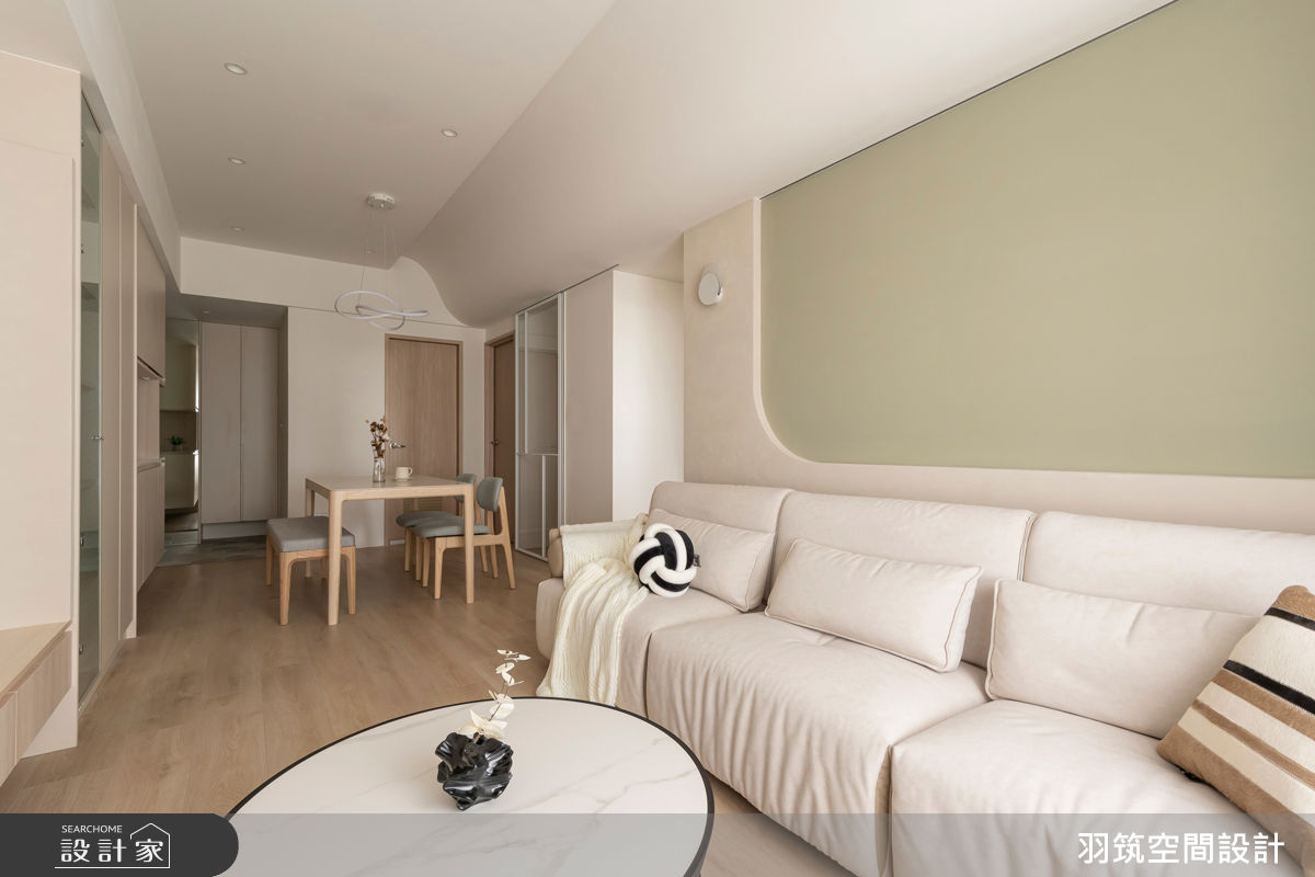 22坪新成屋(5年以下)＿現代風客廳餐廳案例圖片＿羽筑空間設計＿羽筑_103 上禾旺 - 暖煦若芽之7