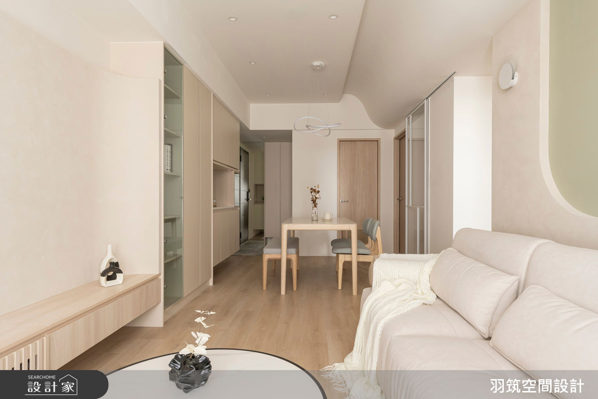 22坪新成屋(5年以下)＿現代風客廳餐廳案例圖片＿羽筑空間設計＿羽筑_103 上禾旺 - 暖煦若芽之8