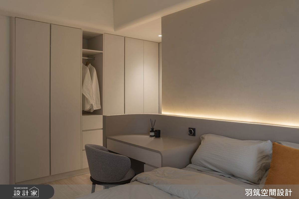 22坪新成屋(5年以下)＿現代風臥室案例圖片＿羽筑空間設計＿羽筑_103 上禾旺 - 暖煦若芽之11
