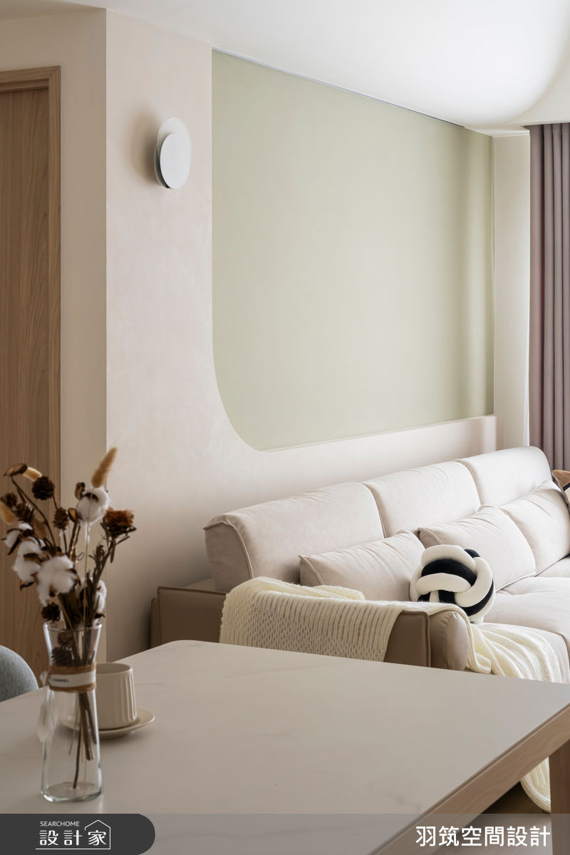 22坪新成屋(5年以下)＿現代風客廳餐廳案例圖片＿羽筑空間設計＿羽筑_103 上禾旺 - 暖煦若芽之13