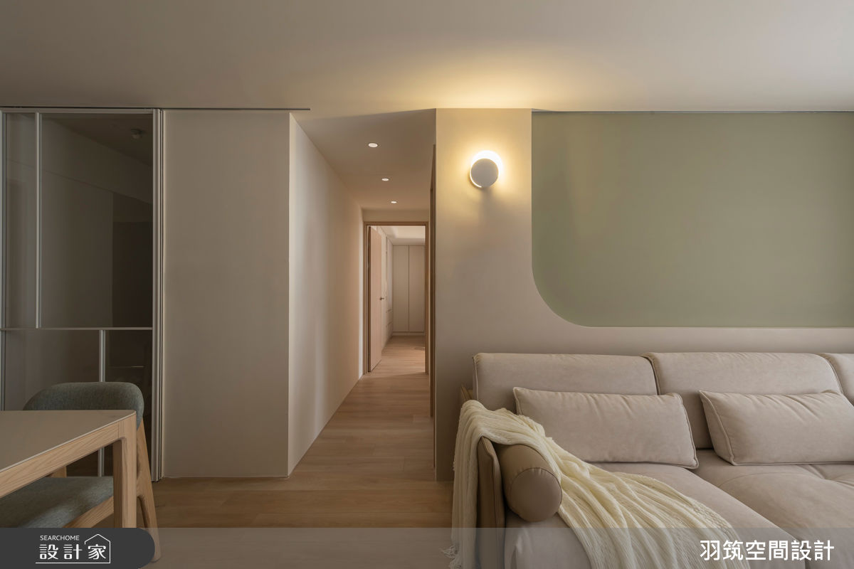22坪新成屋(5年以下)＿現代風客廳走廊案例圖片＿羽筑空間設計＿羽筑_103 上禾旺 - 暖煦若芽之17