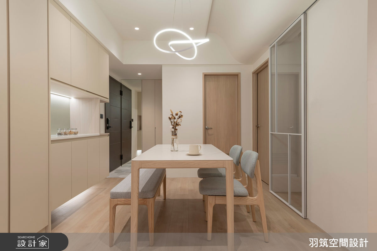 22坪新成屋(5年以下)＿現代風玄關餐廳案例圖片＿羽筑空間設計＿羽筑_103 上禾旺 - 暖煦若芽之18