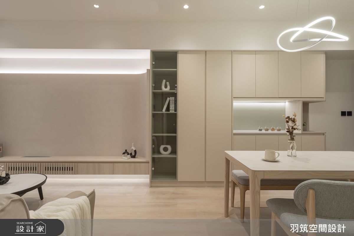 22坪新成屋(5年以下)＿現代風客廳餐廳案例圖片＿羽筑空間設計＿羽筑_103 上禾旺 - 暖煦若芽之19