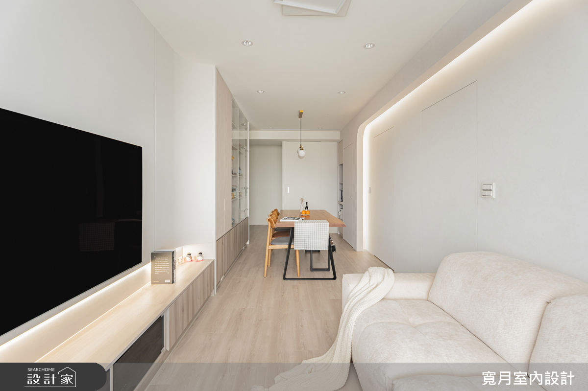 20坪新成屋(5年以下)＿簡約風客廳餐廳案例圖片＿寬月室內裝修設計股份有限公司＿寬月_疊敘．木映．趣藏之17